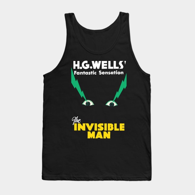 The Invisible Man Movie Poster Tank Top by MovieFunTime